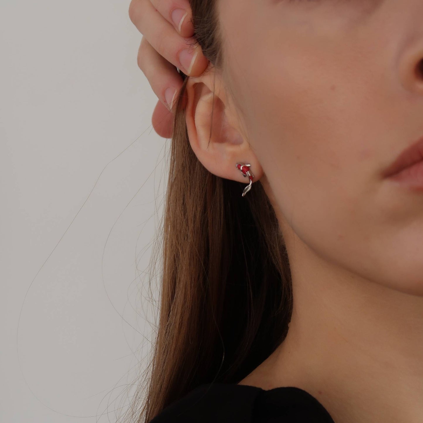 JAPANESE KOI FISH - Sterling Silver Earrings