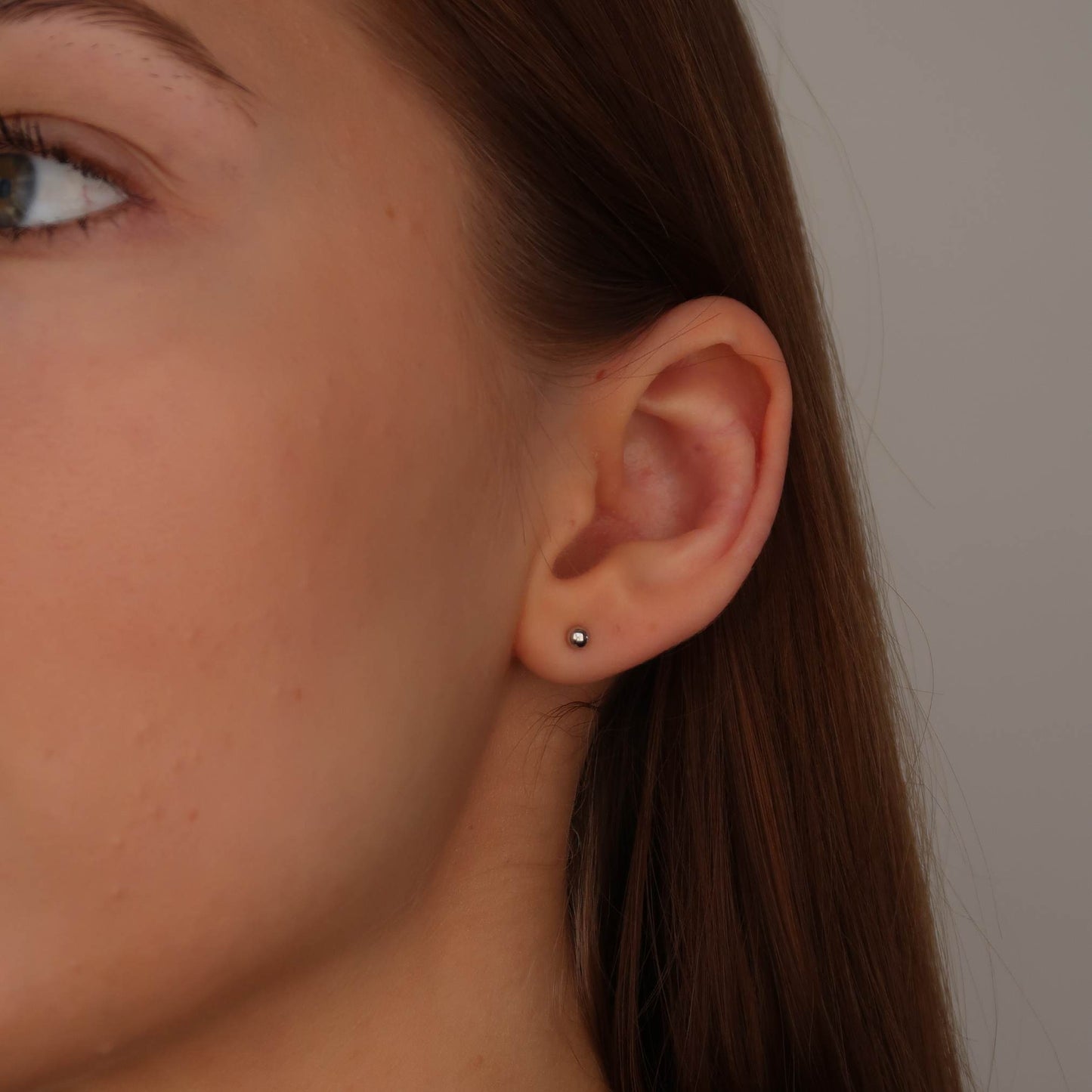 Silver Ball Studs - Made from Sterling Silver