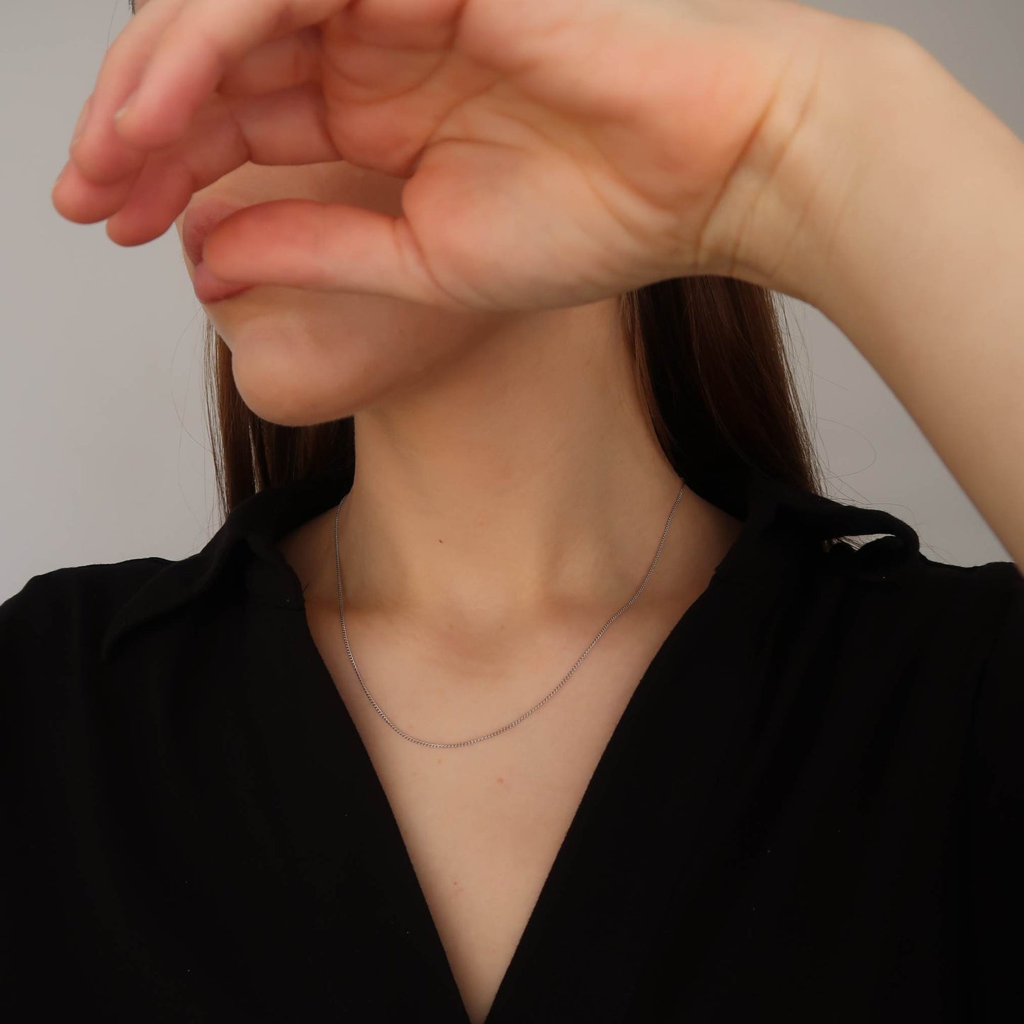 45cm Silver Thin Necklace Chain - Made from Sterling Silver