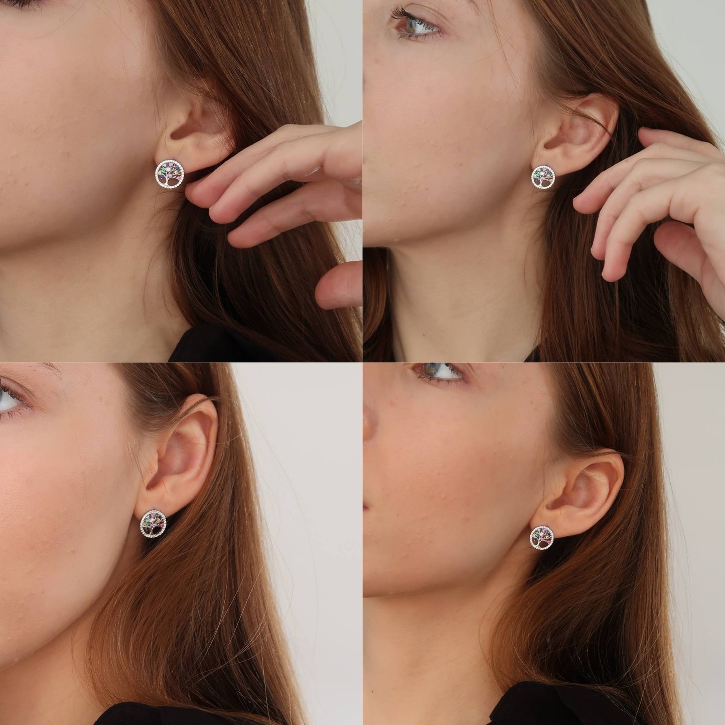 TREE OF LIFE STUDS - Sterling Silver Earrings for Women