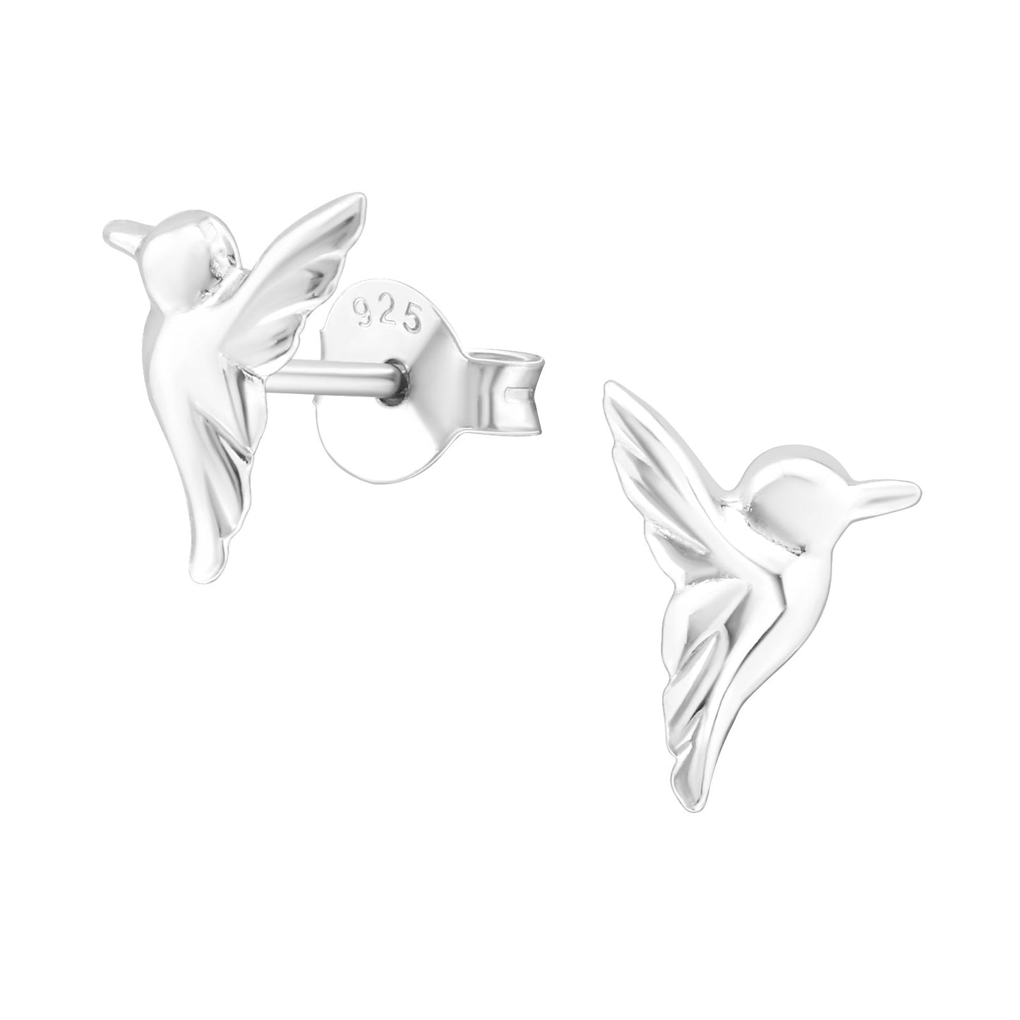 Hummingbird Mockingjay Bird Earrings - Sterling Silver