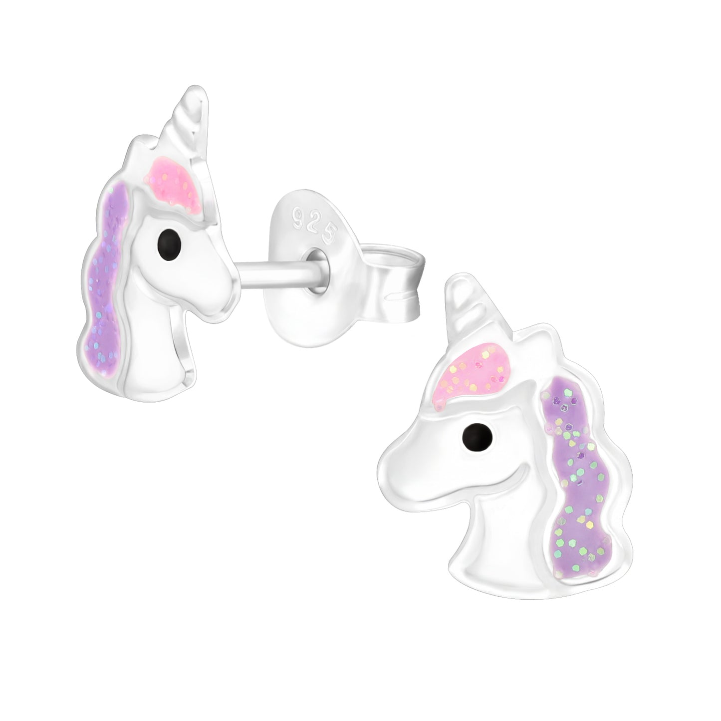 Magic Horse Studs - Sterling Silver Unicorn Earrings