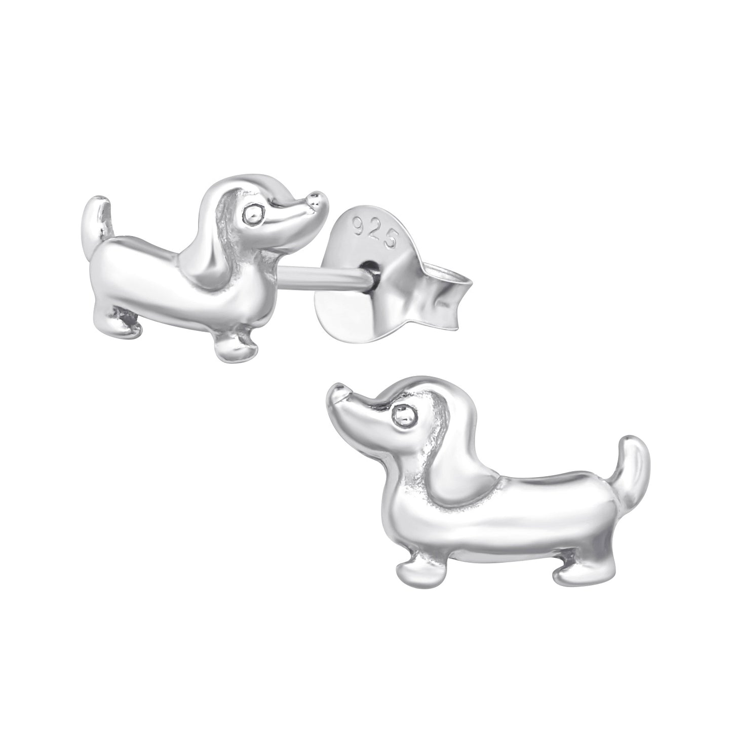 Sausage Dog Earrings - Sterling Silver