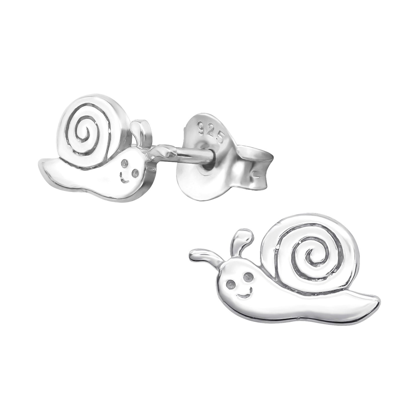Sterling Silver Snail Earrings