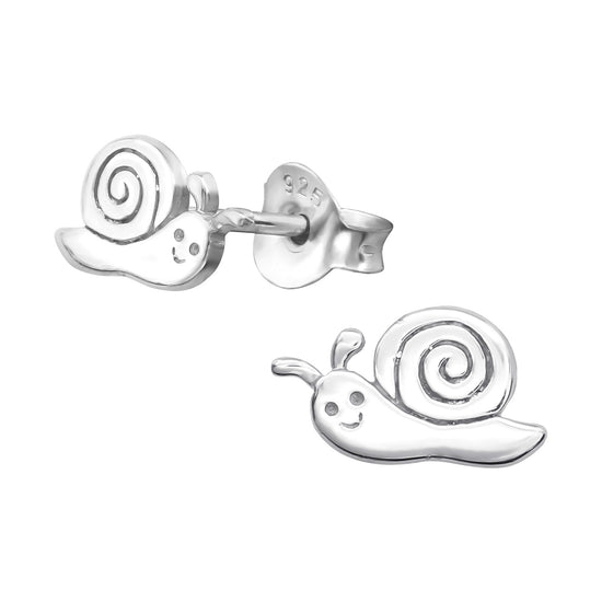Sterling Silver Snail Earrings