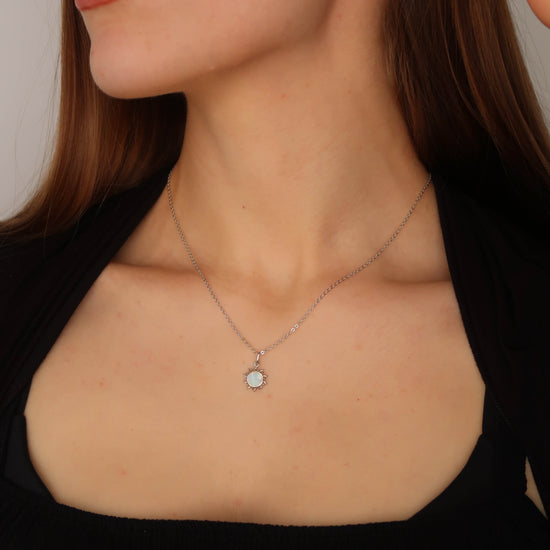 Sun Necklace - Sterling Silver