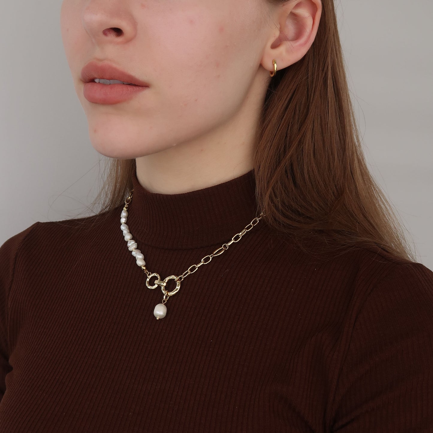 Gold Huggie Hoops (small) - Sterling Silver Earrings