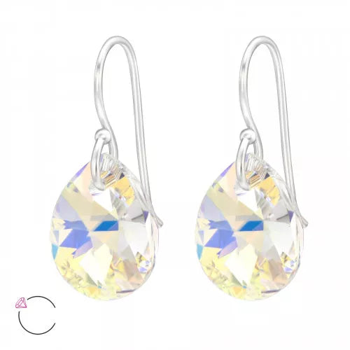 HIGH REFLECTION EARRINGS- European Crystal (Sterling Silver)