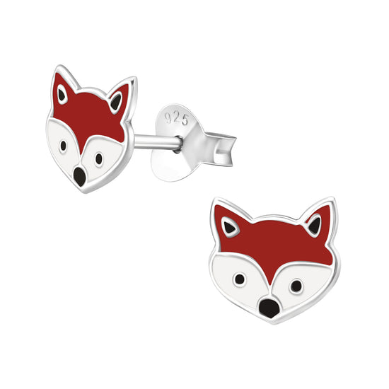 Children's Fox Studs - Sterling Silver Earrings