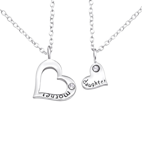 STERLING SILVER MOTHER DAUGHTER NECKLACE (2-pack)