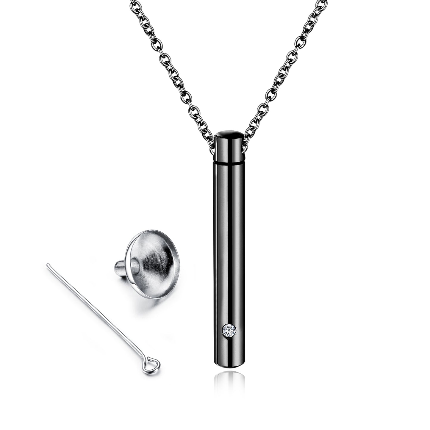Urn Necklace for Ashes - Stainless Steel