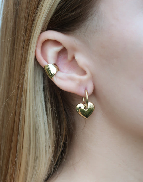 GOLD EAR CUFF (non-slip design) - Thick No Piercing Earring