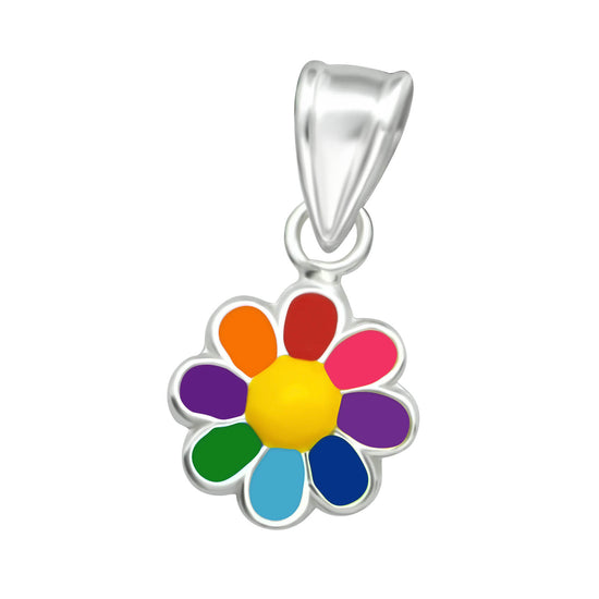 "RAINBOW FLOWER" -  PENDANT FOR KIDS NECKLACE
