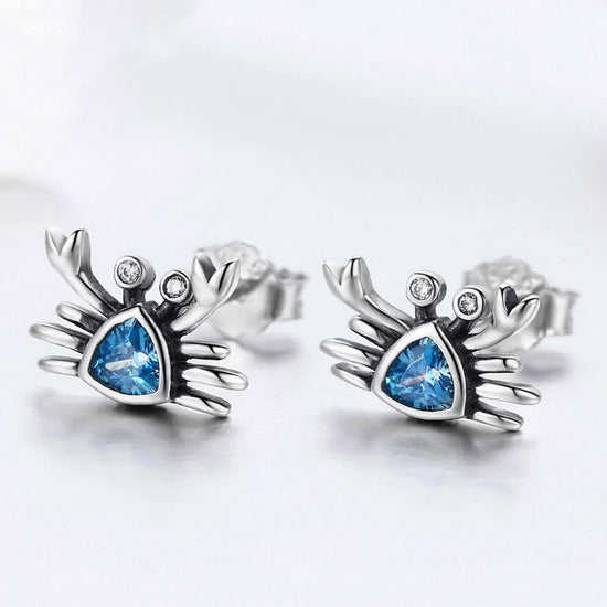 Crab Earrings - Sterling Silver