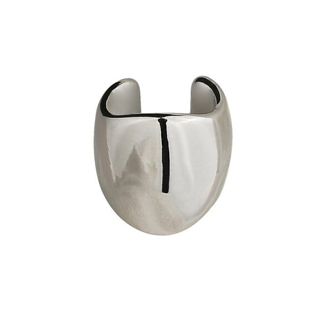 Chunky Silver Ear Cuff (non-slip design) - Thick No Piercing Earring